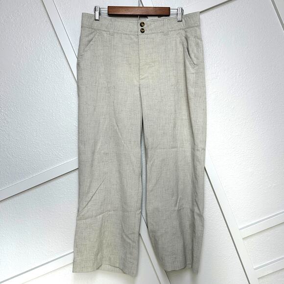 Democracy "Ab" Solution Sky Rise Double Button Wide Leg Trouser Pant Sz: 12 - Picture 1 of 9